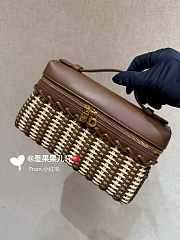Fortok Loro Piana Extra Pocket L19 Wicker Dark Brown 19*7*12cm - 4