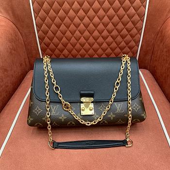 Fortok Louis Vuitton Madeleine BB handbag Black Canvas Monogram 29 x 18 x 10.5CM