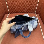 Fortok Louis Vuitton Keepall Bandoulière 25 Blue Indigo Damoflage Canvas 25 x 15 x 11CM - 4