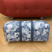 Fortok Louis Vuitton Keepall Bandoulière 45 Blue Indigo Damoflage Canvas 45 x 27 x 20cm - 4
