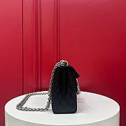 Fortok Gucci Dionysus shoulder bag black GG canvas 28 x 14 x 7cm  - 4