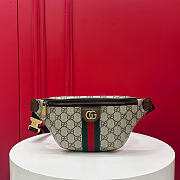 Fortok Gucci Ophidia Small Belt Bag Beige and Dark brown GG Supreme canvas 30 x 4.5 x 14cm - 1