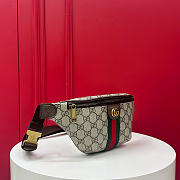 Fortok Gucci Ophidia Small Belt Bag Beige and Dark brown GG Supreme canvas 30 x 4.5 x 14cm - 6