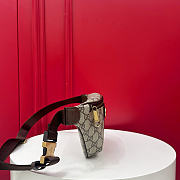 Fortok Gucci Ophidia Small Belt Bag Beige and Dark brown GG Supreme canvas 30 x 4.5 x 14cm - 5