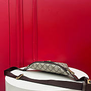 Fortok Gucci Ophidia Small Belt Bag Beige and Dark brown GG Supreme canvas 30 x 4.5 x 14cm - 3