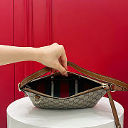 Fortok Gucci GG Emblem Small Shoulder Bag Brown 22-10.5-9cm - 4