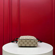 Fortok Gucci Tag small crossbody bag Brown GG Canvas 14 x 4 x 20cm - 5