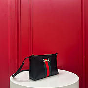 Fortok Gucci Horsebit Web small shoulder bag Black 20 x 12.5 x 4.5cm - 6
