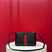 Fortok Gucci Horsebit Web small shoulder bag Black 20 x 12.5 x 4.5cm - 5