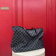 Fortok Gucci Tribeca Tote Bag Dark blue GG denim 38-29.5-13cm - 2
