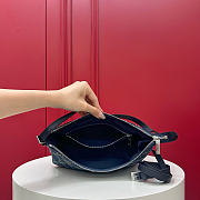 Fortok Gucci Lady Lunetta Small Shoulder Bag Blue GG denim 22 x 14 x 5.5cm - 5