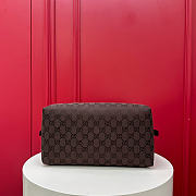 Fortok Gucci Melrose Medium Boston Bag Brown GG canvas 29 x 14 x 15cm - 6