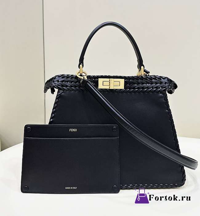 Fortok Fendi Peekaboo Isee U Bag Black 33x12x25cm - 1