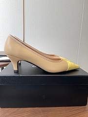 Fortok Chanel Iridescent Lambskin Ballet Yellow 5.5cm - 4