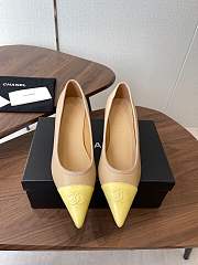 Fortok Chanel Iridescent Lambskin Ballet Yellow 5.5cm - 6