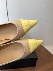 Fortok Chanel Iridescent Lambskin Ballet Yellow 5.5cm - 5