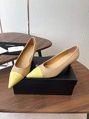 Fortok Chanel Iridescent Lambskin Ballet Yellow 5.5cm - 2
