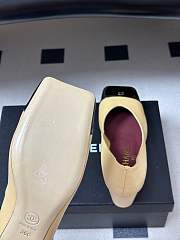 Fortok Chanel 2026ss pumps Square-toed Beige - Black - 6