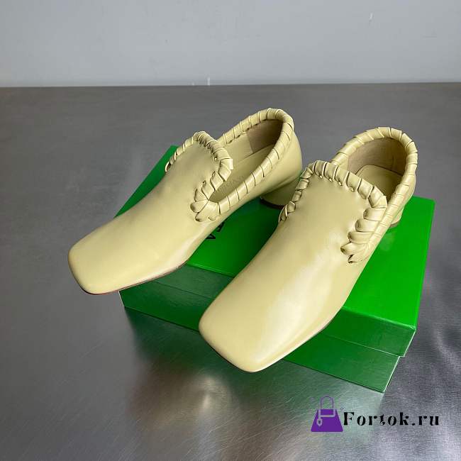 Fortok Bottega Veneta Sabato Slippers Alabaster Yellow 3.5cm - 1