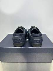 Fortok Prada Speedrock Men Sneakers Navy Blue Mesh and Leather - 2
