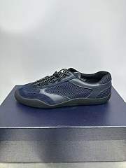 Fortok Prada Speedrock Men Sneakers Navy Blue Mesh and Leather - 6