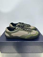 Fortok Prada Speedrock Men Sneakers Green Mesh and Leather - 3