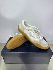 Fortok Prada Speedrock Men Sneakers White Mesh and Leather - 4