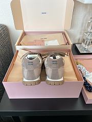Fortok Miu Miu Tyre Technical Fabric and Suede Sneakers  - 6