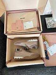 Fortok Miu Miu Tyre Technical Fabric and Suede Sneakers  - 4