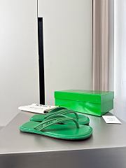 Fortok Bottega Veneta Sampieri Thong Sandals Grass Green Rubber - 4