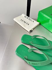 Fortok Bottega Veneta Sampieri Thong Sandals Grass Green Rubber - 3