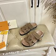 Fortok Louis Vuitton Isola Comfort Sandals Suede Brown - 4