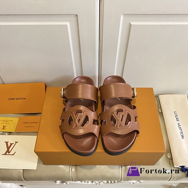 Fortok Louis Vuitton Isola Comfort Brown Leather - 1