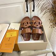 Fortok Louis Vuitton Isola Comfort Brown Leather - 6