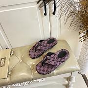 Fortok Gucci Vittoria GG canvas thong sandals Pink - 6