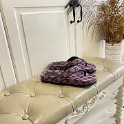 Fortok Gucci Vittoria GG canvas thong sandals Pink - 5