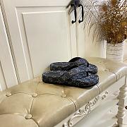 Fortok Gucci Vittoria GG canvas thong sandals Navy Blue - 6