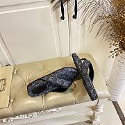 Fortok Gucci Vittoria GG canvas thong sandals Navy Blue - 4