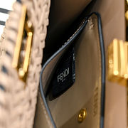 Fortok Fendi Peekaboo IseeU Interlace Bag Medium Brown 27×11×20cm - 3
