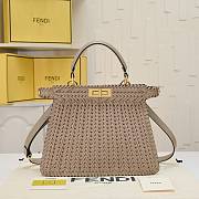 Fortok Fendi Peekaboo Isee U Bag Brown 33x12x25cm - 1