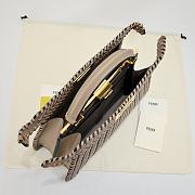 Fortok Fendi Peekaboo Isee U Bag Brown 33x12x25cm - 6