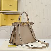 Fortok Fendi Peekaboo Isee U Bag Brown 33x12x25cm - 5