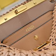 Fortok Fendi Peekaboo IseeU Interlace Bag Medium Beige 27×11×20cm - 6