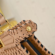 Fortok Fendi Peekaboo IseeU Interlace Bag Beige 33x12x25cm - 2