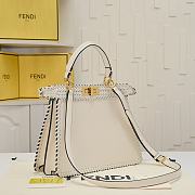 Fortok Fendi Peekaboo Isee U Bag White 33x12x25cm - 6