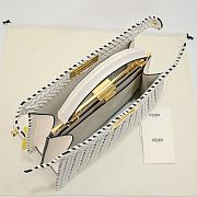 Fortok Fendi Peekaboo Isee U Bag White 33x12x25cm - 3
