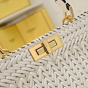Fortok Fendi Peekaboo Isee U Bag White 33x12x25cm - 2