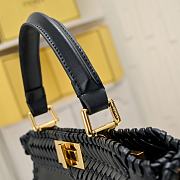 Fortok Fendi Peekaboo IseeU Interlace Bag Black 33x12x25cm - 6