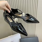 Fortok Chanel Pointed-toe Mary Jane Pumps Camellia Flower 3.5cm - 3
