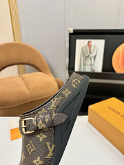 Fortok Louis Vuitton LV Easy Mules Brown Monogram - 3